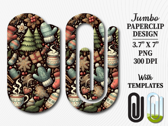 Cozy Christmas Winter Jumbo Paperclip Graphics