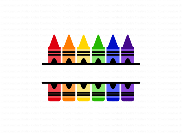 Crayon Monogram SVG: Graphics for Crafts & Creative Brands