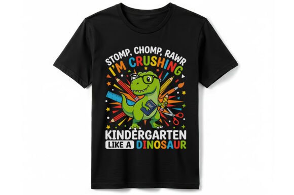 Crushing Kindergarten Dinosaur T-Shirt Graphics
