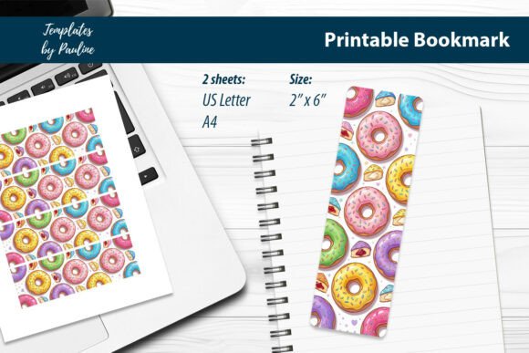 Cute School Bookmark Rint and Cut: Graphics & Print Templates