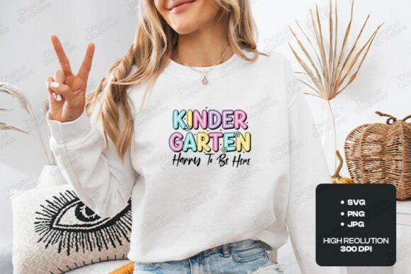 Kindergarten Happy SVG PNG Design: Graphics for T-Shirt Designs