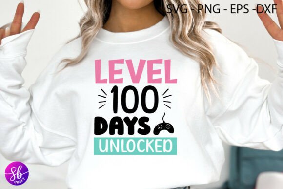 Level 100 Days Unlocked SVG