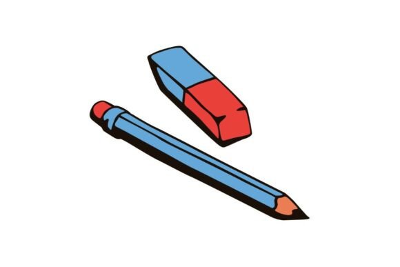 Pencil Eraser Graphics for Crafts Sellers