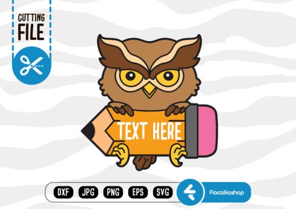 Pencil Name Border SVG, Owl SVG: Graphics for Crafts & Local Branding